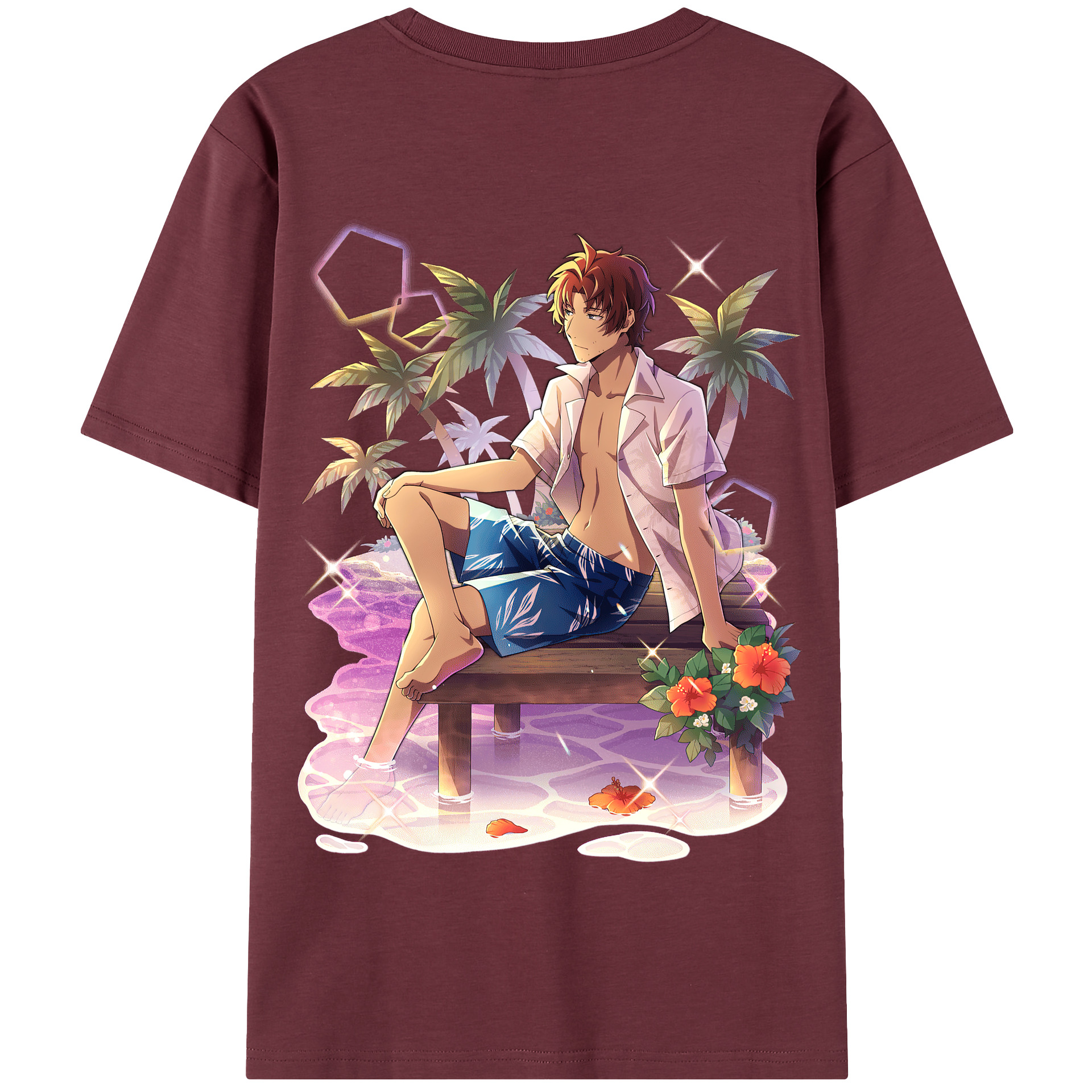 （画像用） 文豪ストレイドッグス Bungo Stray Dogs 綿100％半袖Tシャツ（背面プリント）
